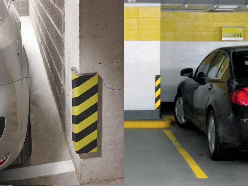 Verwendung des Eckschutzes in der Garage