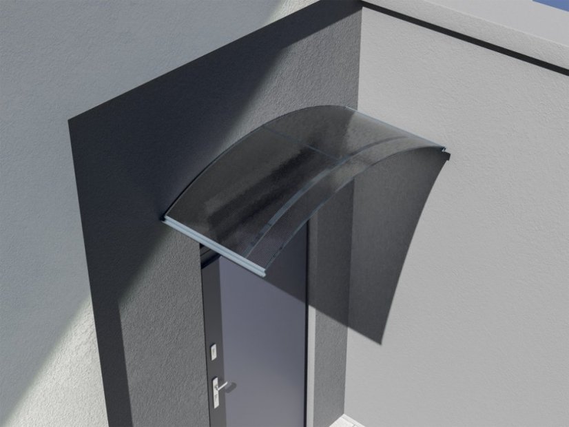 Auvent d’entrée Coverdach Rodeo anthracite / transparent