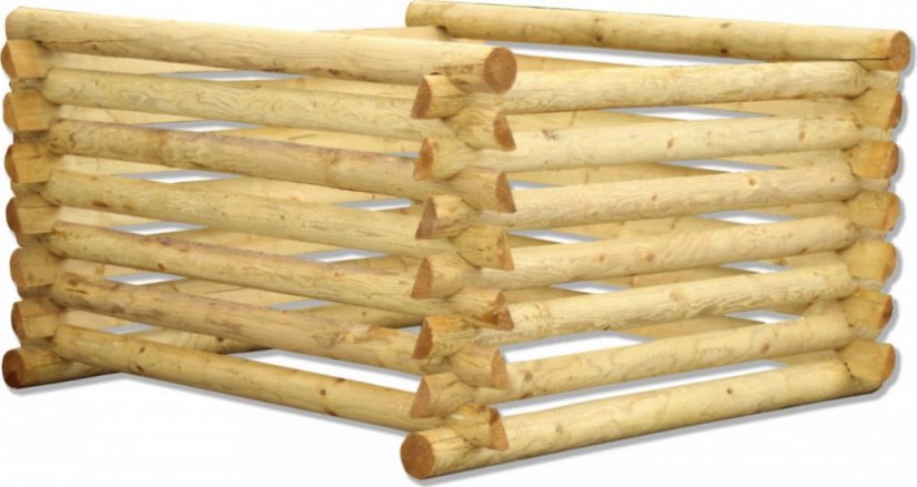 Dřevěný kompostér Natur - Varianta: 3000 l