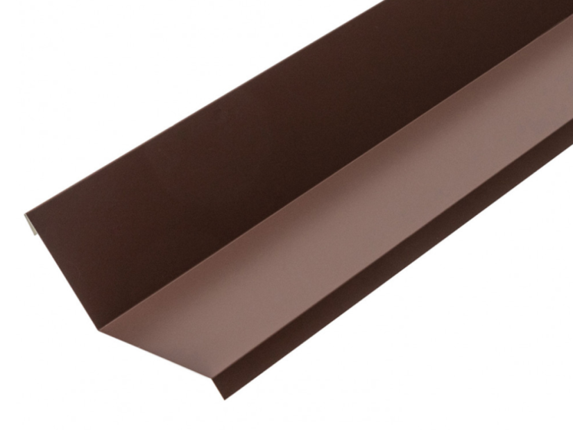 Górna obróbka do ściany Classic - Kolor: RAL 8017 brązowy