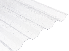 Placă din policarbonat compact / solid transparentă cu structură rugoasă