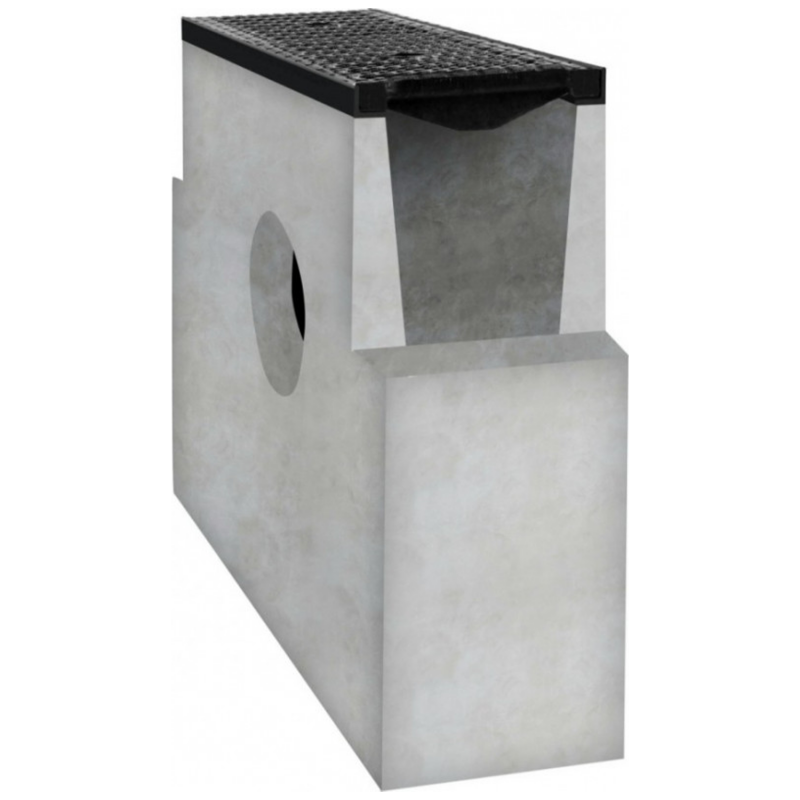 Betonová vpusť D400 pro štěrbinové žlaby - Rozměr: 500 x 200 x 500 mm