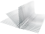 Flexibilní rohový profil PVC s tkaninou - Rozměr: 45 mm x 25 m
