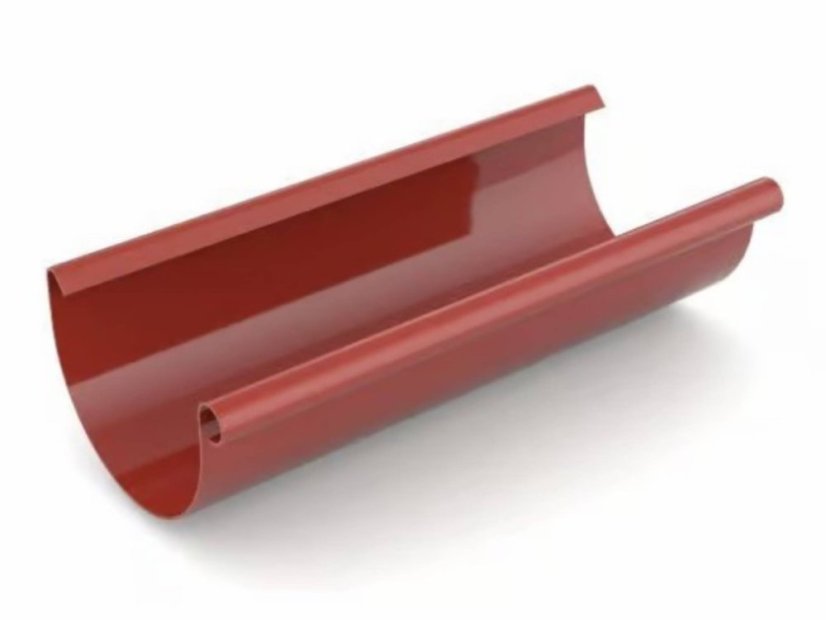 Jgheab din PVC 125 mm - Culoare: roșu cărămiziu, Dimensiune: 3 m x 125 mm
