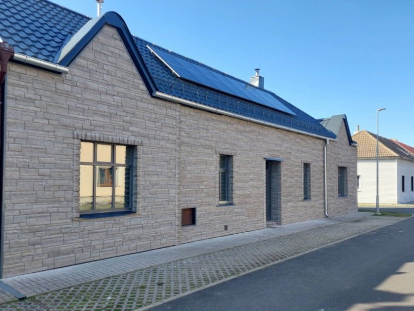 Fassadenverkleidung Cut Stone - Farbe: Smoke White