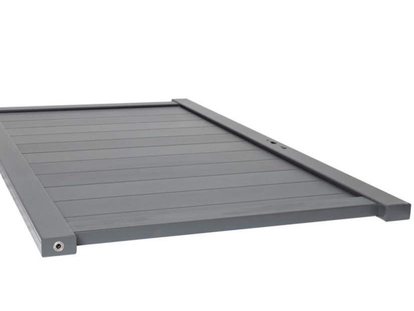 Plotová vstupní hliníková branka plná - Rozměr: 1000 x 1800 mm