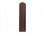 Plechová plotovka Unico oblá - Rozměr: 80 x 11,5 x 0,9 cm, Barva: hnědá
