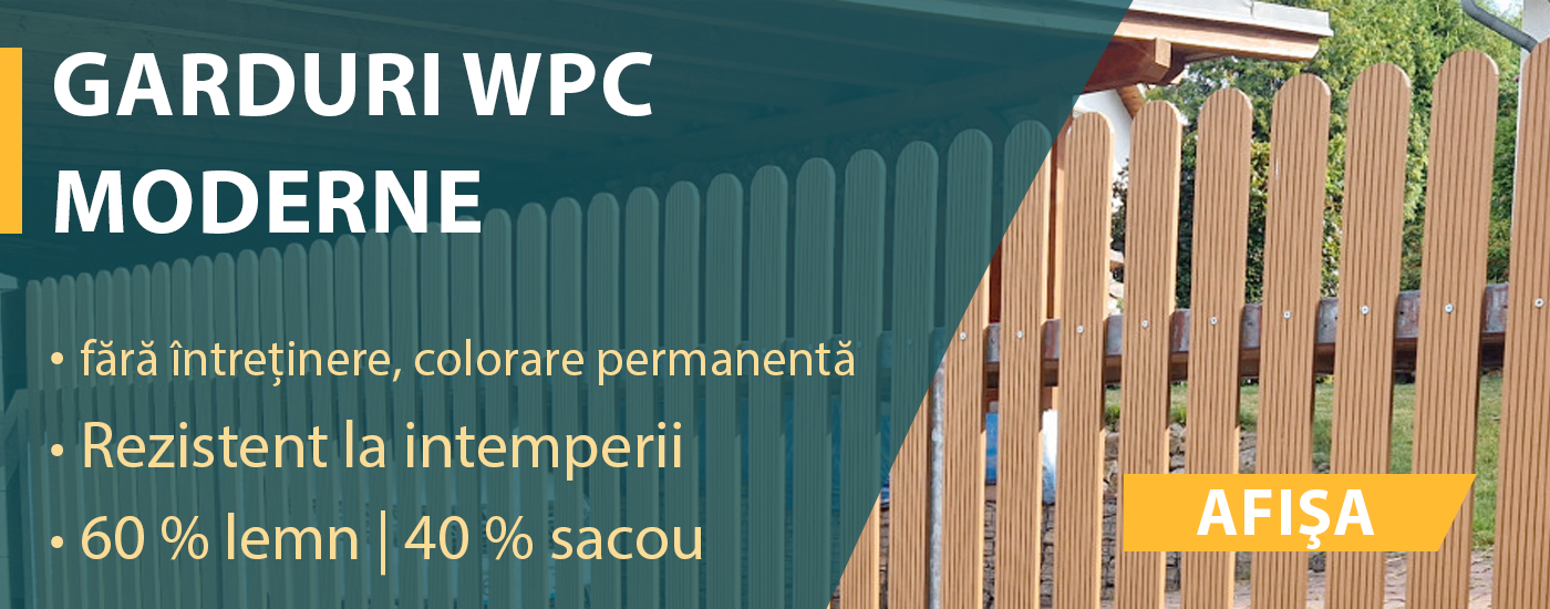 Șipci de gard din lemn compozit
