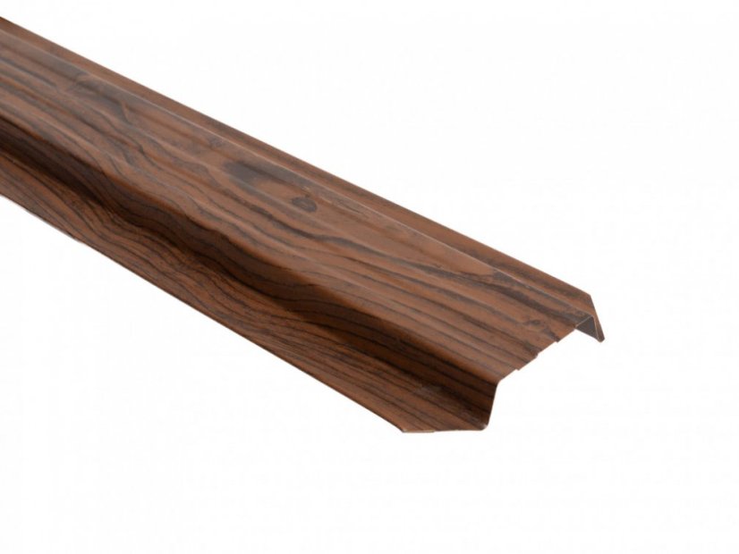 Plechová plotová doska "plotovka" Forte - Rozmer: 80 x 11,8 x 1,8 cm, Farba: orech