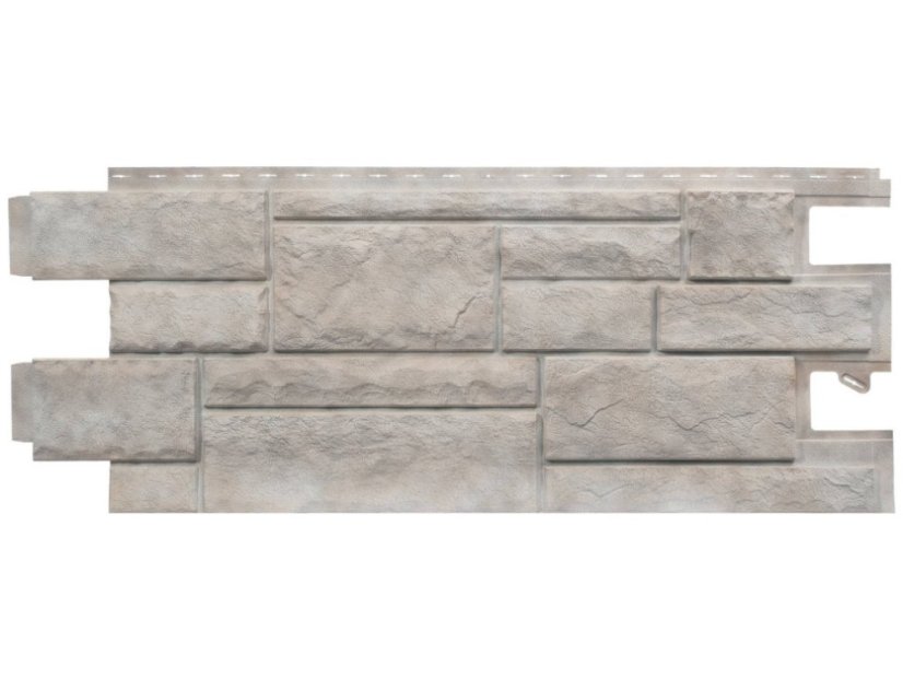 Fassadenverkleidung Cut Stone - Farbe: Smoke White