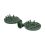 Clip de fixation pour toile d'ombrage - Couleur: vert, Emballage (pièces): 50