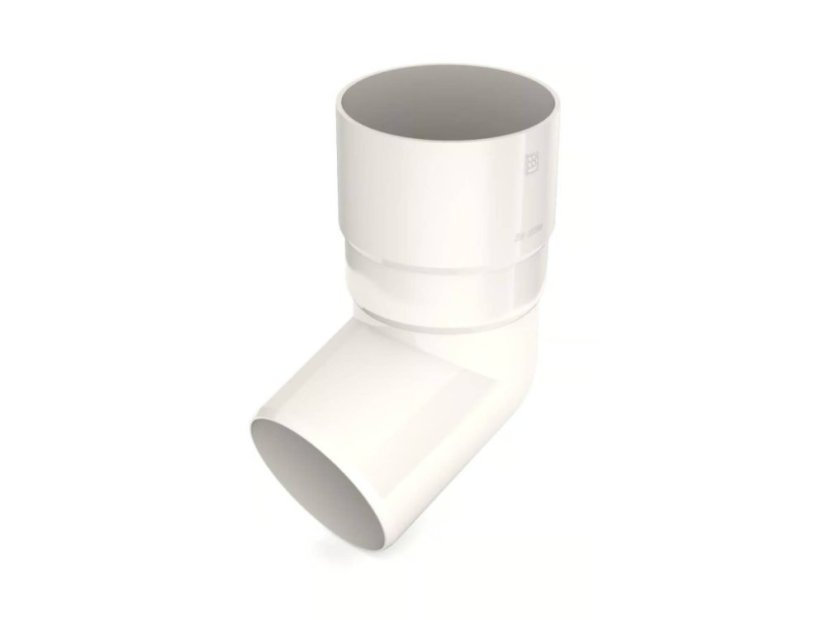 Curva per tubo pluviale PVC 63 mm - Colore: rosso