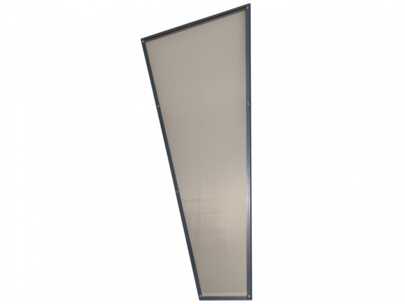 Seitenteil T-160 - Farbe: Hellgrau / Rauchig, Variante: Links