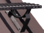 Stoupací plošina komínová lávka - Rozměr: 40 cm, Barva: černá