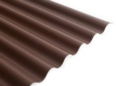 Plaque de toiture ondulée en PVC Onduma marron Plaque de toiture ondulée en PVC Onduma marron