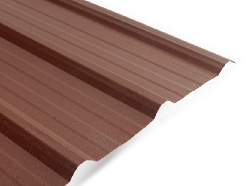 Copertura per tetto trapezoidale ASA T25 - Colore: terracotta
