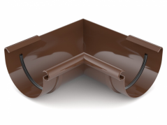 Plastový roh žľabu PVC 100 mm