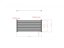 Przęsło aluminiowe szczelinowe - Rozmiar: 2000 x 1000 mm