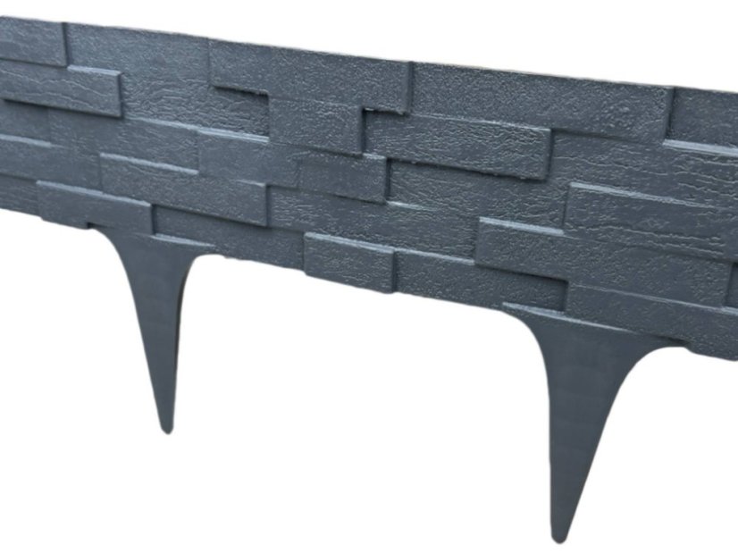Bordillo de jardín Covergarden Stone - Color: negro