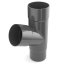 Conexión para bajante de PVC 63 mm - Color: marrón