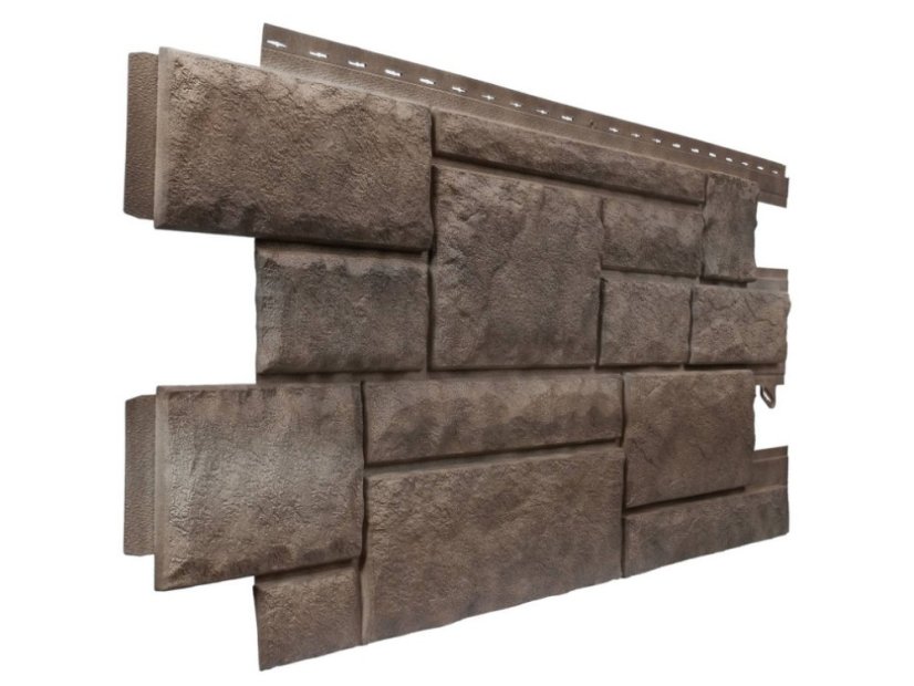 Fassadenverkleidung Cut Stone - Farbe: Smoke White