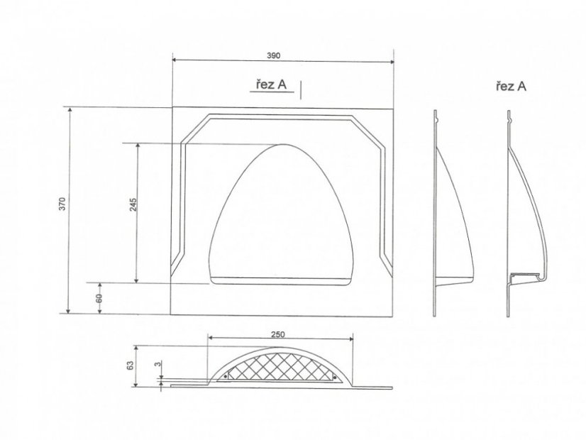 Aeratore T4 CP - Dimensione: 390 x 370 x 163 mm