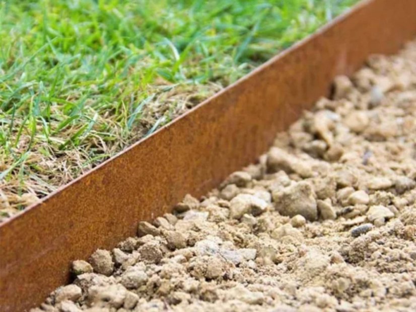 Neviditeľný obrubník Corten