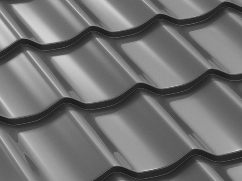 Plechová střešní krytina Classic Tile - Barva: RAL 8017 hnědá, Rozměr: 2250 x 1200 mm