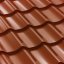Plechová střešní krytina Classic Tile - Barva: RAL 8017 hnědá, Rozměr: 2250 x 1200 mm