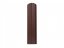 Plechová plotovka Spazio oblá - Rozměr: 150 x 11,5 x 0,9 cm, Barva: hnědá