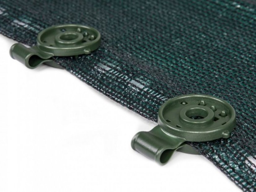 Clip de fixation pour toile d'ombrage - Couleur: vert, Emballage (pièces): 50