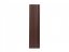 Plechová plotovka Unico rovná - Rozměr: 80 x 11,5 x 0,9 cm, Barva: hnědá