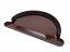 Gekleurde zinken eindstuk 250 mm - Kleur: RAL 8017 bruin