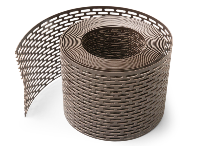 Beschermende dakstrip - Kleur: bruin, Afmeting: 100 mm x 5 m