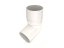 Curva per tubo pluviale PVC 63 mm - Colore: rosso