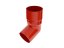 Curva per tubo pluviale PVC 63 mm - Colore: rosso
