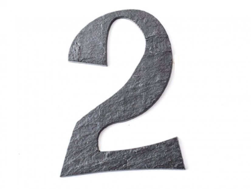 Palából készült házszám nagy - Variáció: számjegy 5