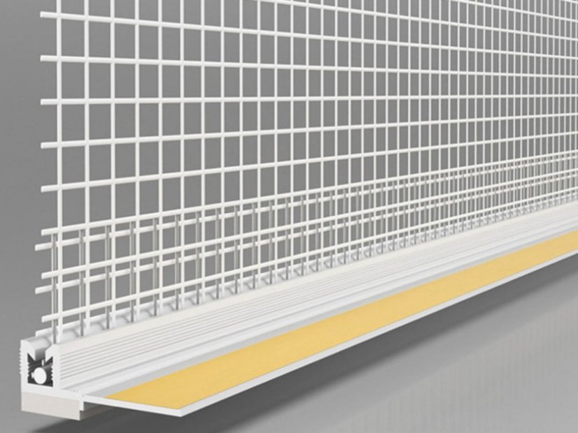 Profil PVC cu plasa si banda pentru etansare ferestre EKO - Dimensiune: 6 x 1600 mm