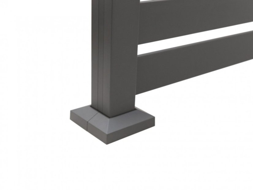 Aluminium Lamellen Zaunfeld - Abmessung: 2000 x 1500 mm