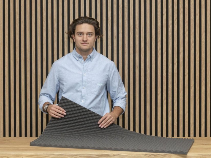 Akustikschaumstoff Wellen 2,5 cm - Größe: 100 x 50 x 2,5 cm