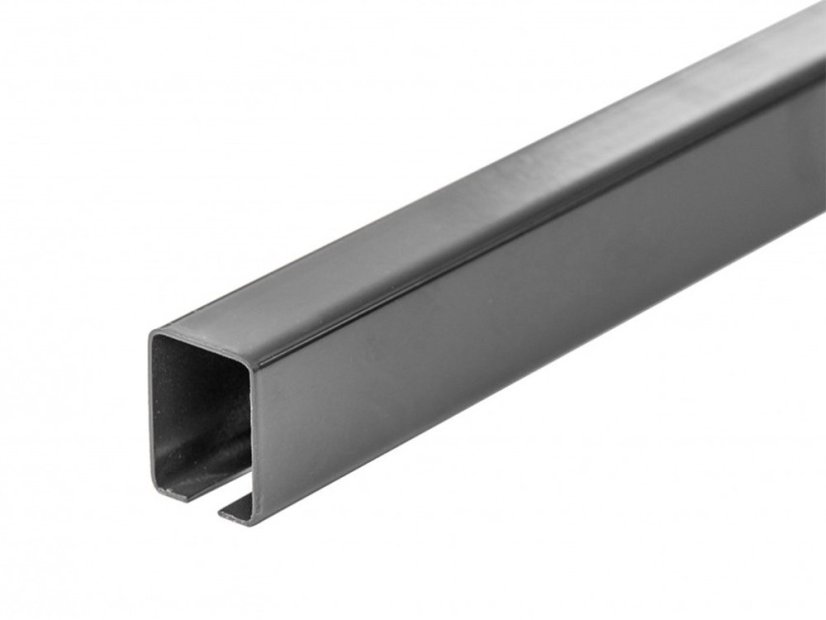 Stalen dwarsligger voor schuttingplanken - Kleur: RAL 8017 bruin, Afmeting: 40 x 30 x 1500 mm
