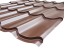 Plechová střešní krytina Classic Tile - RAL 8017 hnědá