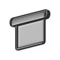 Capac de jgheab lăcuit pentru SQUARE 120 mm