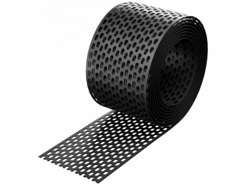 Ochranný pás plastový - Rozměr: 100 mm x 5 m, Barva: černá