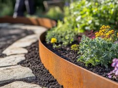Corten rejtett szegély egyenes