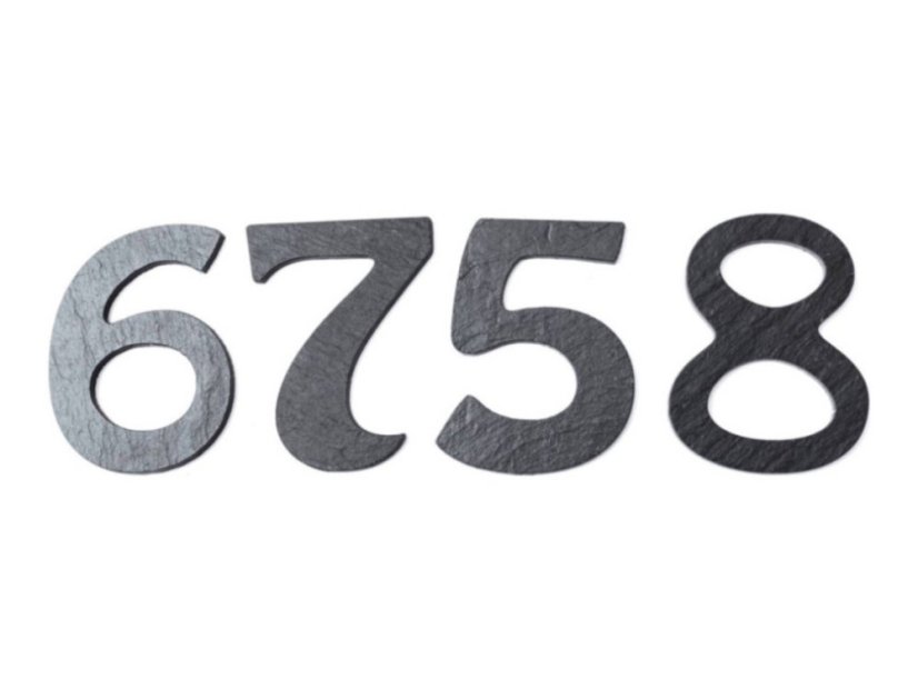 Număr de casă din ardezie mic