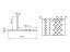 Profilo di finitura per pavimentazione esterna END-FIX - Dimensione: 74,5 x 35 x 2000 mm