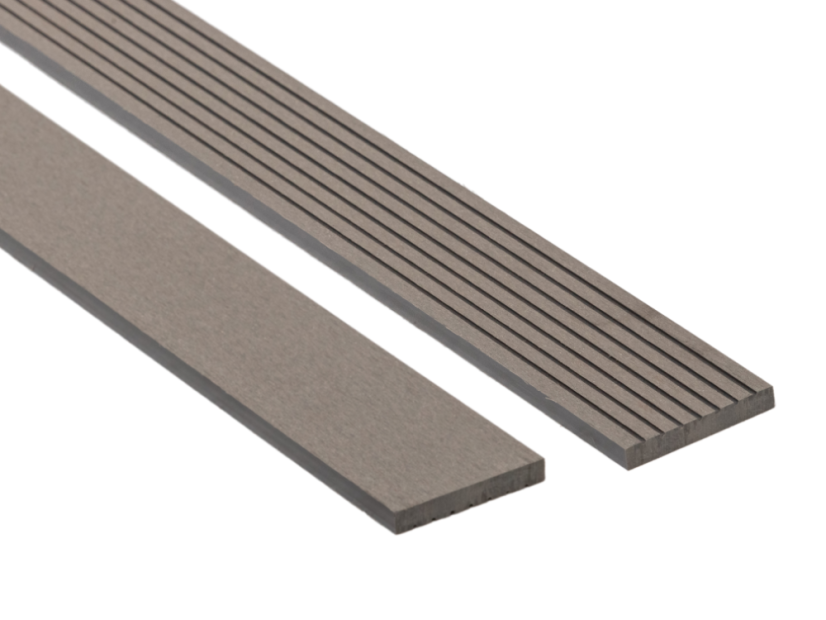 Șipcă de gard WPC Brushed gri - Dimensiune: 80 x 12 x 800 mm