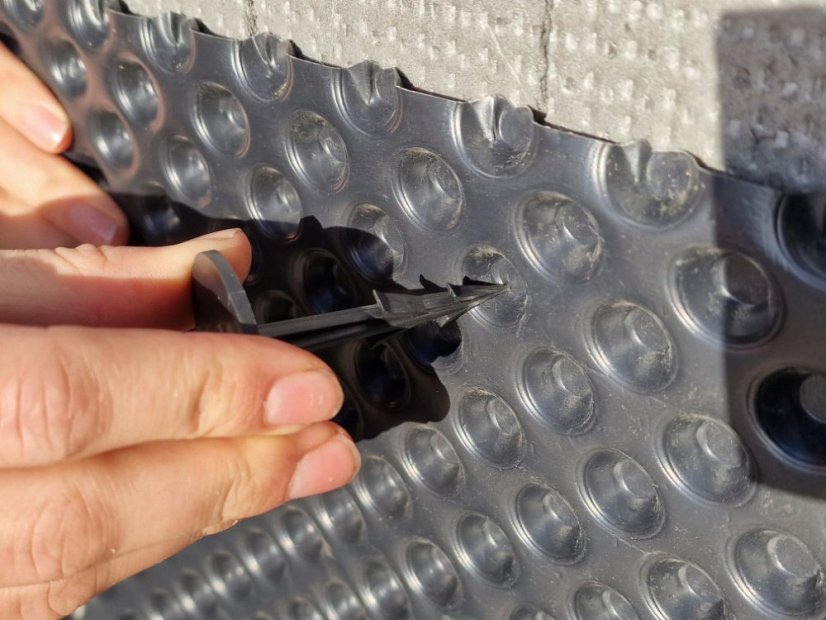 Kotwa do mocowania folii kubełkowej w polistyrenie - Rozmiar: 60 mm