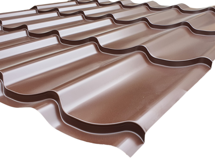 Plechová střešní krytina Classic Tile - RAL 8017 hnědá